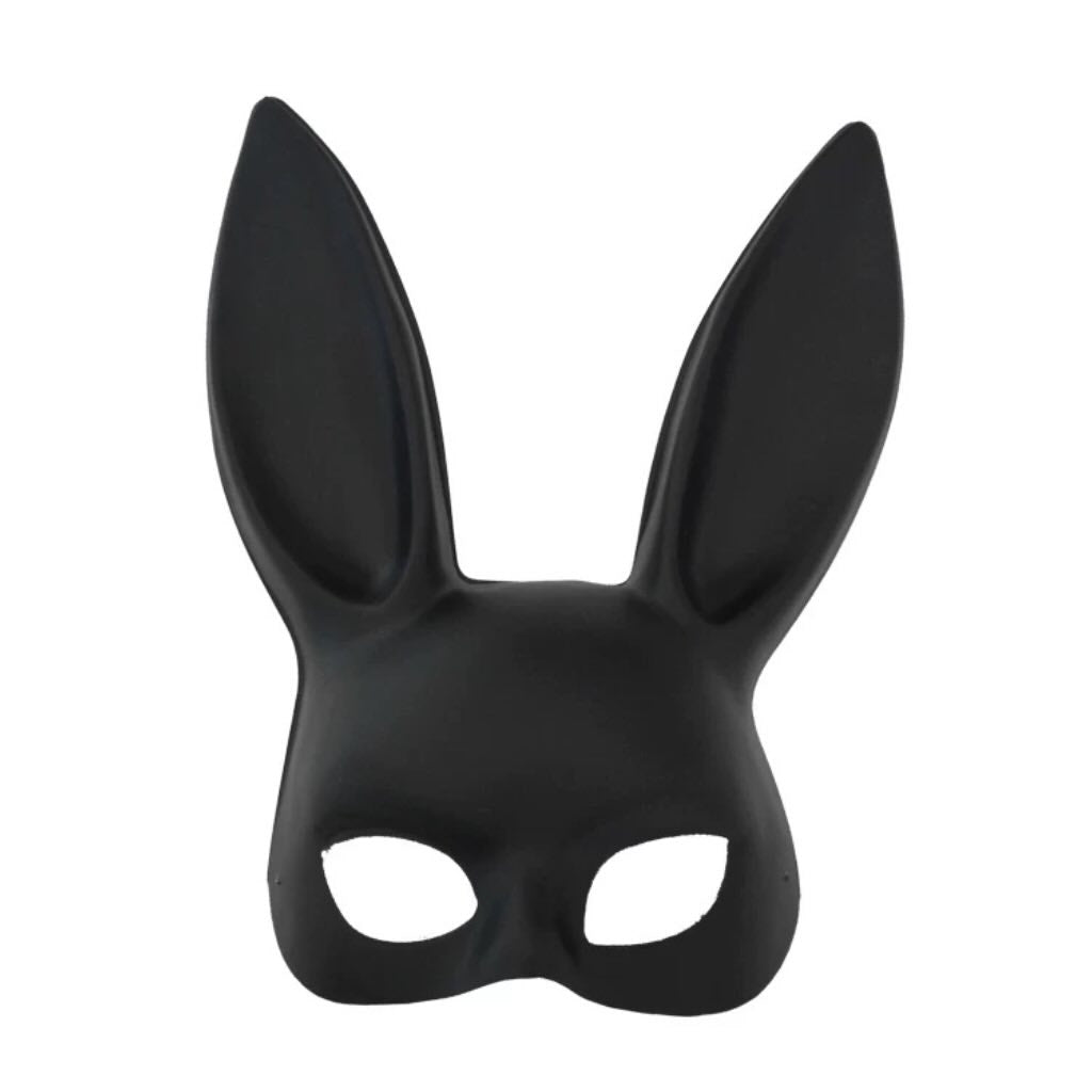 Bella’s Fantasy Women Party Rabbit Mask Costume Party Accesories Black One Size