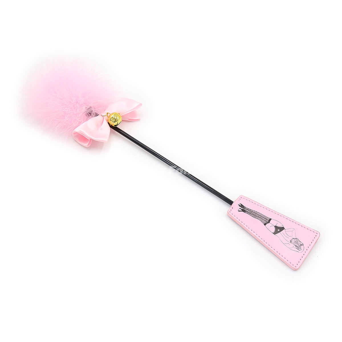 Bella’s Fantasy Spank Feather Flirt Toy BDSM Adult Games Furry Sexy Whip Pink